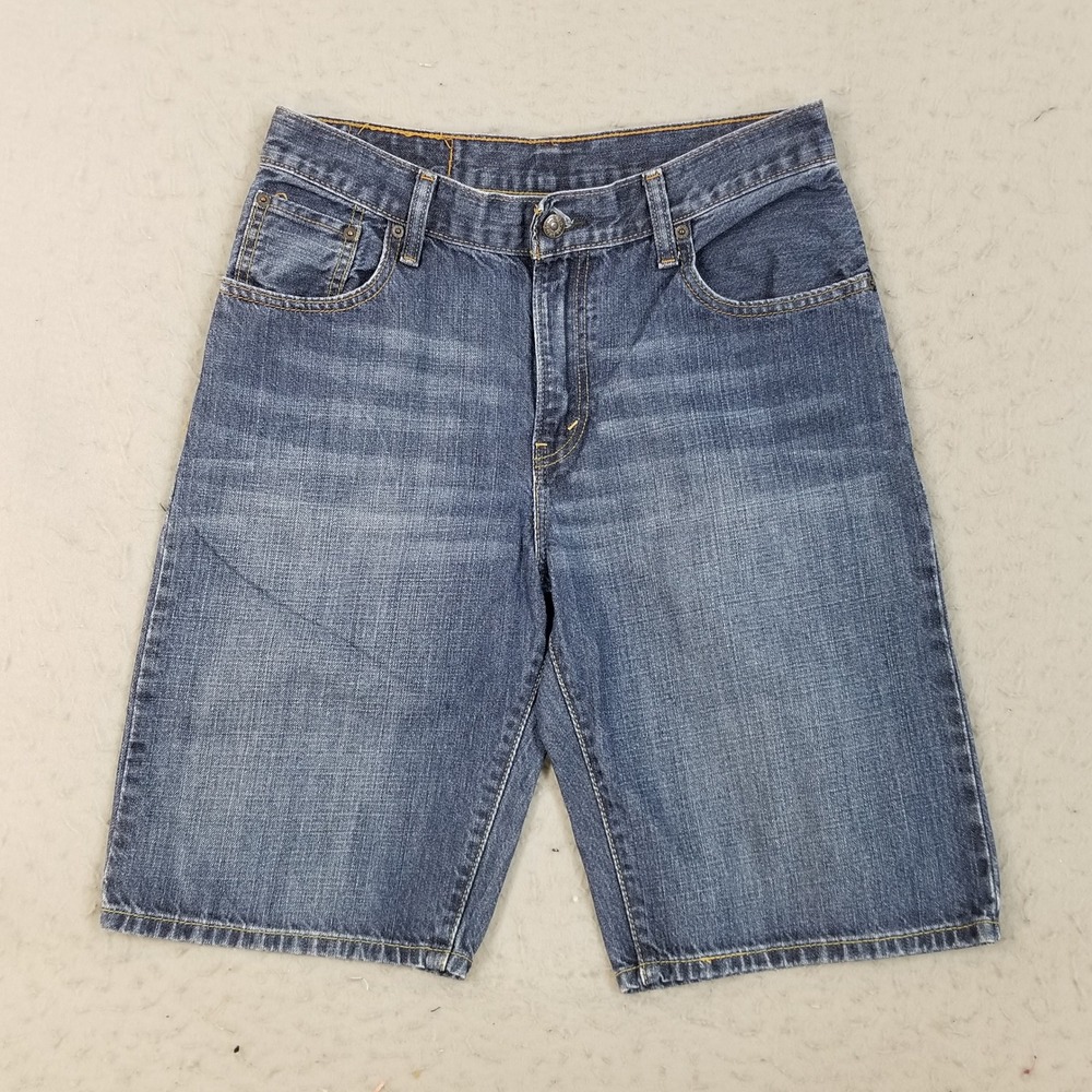 Levi's Shorts Mens 30 Blue 569 Loose Straight Denim Mid Wash Cotton Casual